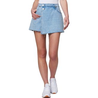 Blank NYC Raw Hem Nonstretch Denim Skort in Blue at Nordstrom Rack, Size 29