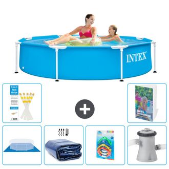 Intex Piscina Con Estructura Redonda - 244x51 Cm - 7-piezas S46