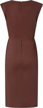 Pinko Pinko, Kleedjes, Dames, Bruin, S, Linnen, Alissa Abito Lino Stretch
