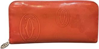 Cartier Pre-owned Wallets, female, Red, Size: ONE SIZE Pre-owned Leather Wallet