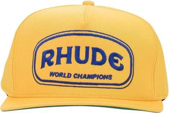 Rhude Honkbalpet met geborduurd logo - Geel