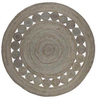 Safavieh Alfombra yute gris 183 x 183 cm