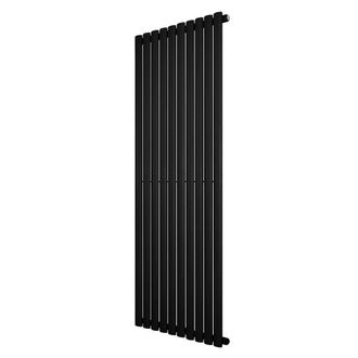MonsterShop Oval Single Column Radiator - 1600 x 600mm - Black