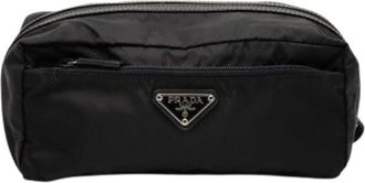 Prada Pre-owned Bags, female, Black, Size: ONE SIZE Pre-owned Vintage Nylon Bag