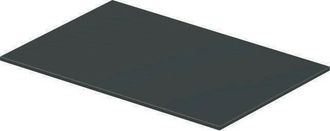 Duravit Duravit - Inserto De Vidrio Durasquare Para Consola De Metal 003113/114 Gris En Blanco