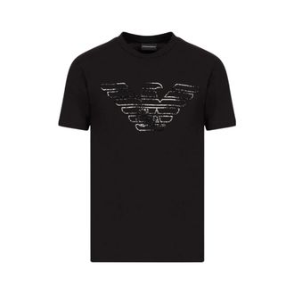 Emporio Armani Slim Fit Ronde Hals T-Shirt Zwart - Heren - T-shirts - Zwart - XL - Katoen - Tops