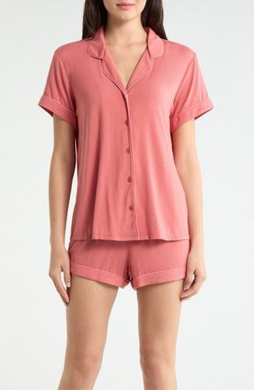 Nordstrom Moonlight Eco Short Pajamas in Pink Cedar at Nordstrom, Size X-Small