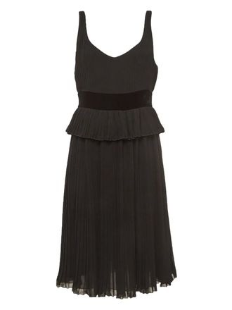 Emporio Armani pleated midi dress - Black