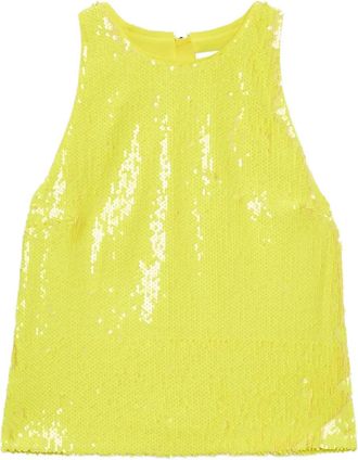 Msgm Top con paillettes - Giallo