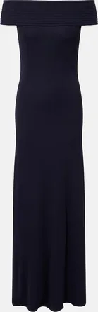Alaia Off-shoulder jersey maxi dress