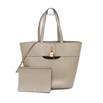 Chlo&eacute; Tweedehands leren schoudertassen - Dames - Pre-owned - Grijs - Maat: ONE Size Leer
