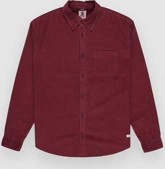 Element Button Down Regular Corduroy Hemd rot
