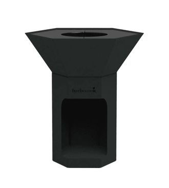 Barbecook Barbecue A Legna Barbecook Nestor In Acciaio Zincato Nero, Griglia 89x90 Cm