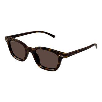 Gucci Zonnebrillen - Heren - Zonnebrillen - Bruin - 48 MM - Accessoires