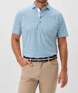 Johnnie-O Peelin Good Performance Mesh Polo In Tropical