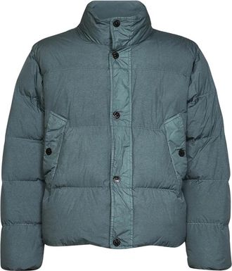 Stone Island Crinkle Reps NY Down Jacket - Heren - Winterjassen - Groen - M - Nylon - Jassen