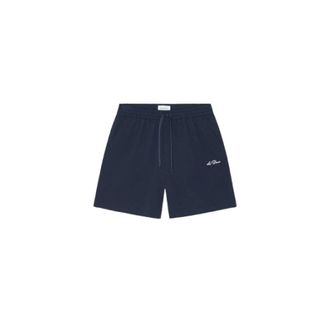 Les Deux Beachwear, male, Blue, Size: 2XL Stan Seersucker Swim Shorts