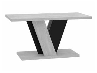 Mirjan24 Mesa De Centro Goodyear 128, Gris + Negro, 60x70x110cm, Di&aacute;metro: 0, Aglomerado Laminado, Angular