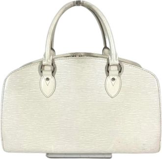 Louis Vuitton Pre-owned Vintage Handbag - Dames - Vintage Handtas - Wit - ONE Size - Leer - Vintage