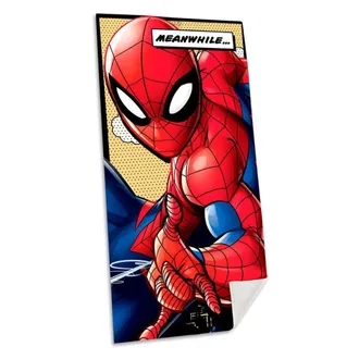 Trade Shop Trade Shop - Telo Mare In Cotone Spider Man Asciugamano Mare Piscina Uomo Ragno Per Bambini