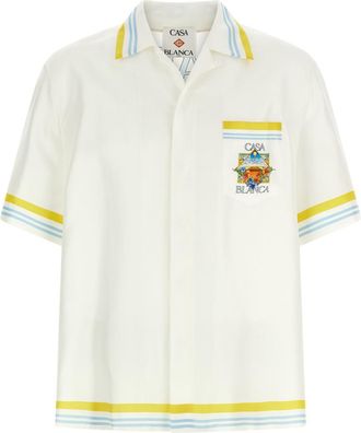 Casablanca White Flower Court Icon Shirt