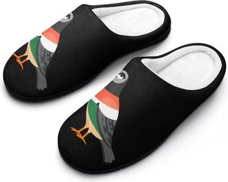 Generic Peace Palestinian Free Funny Mens Cotton Slippers Soft Non-Slip Rubber Sole House Slipper Indoor Outdoor