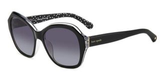 Kate Spade New York Lottie/G/S Asian Fit Polarized 807/WJ Womens Sunglasses Black Size 55