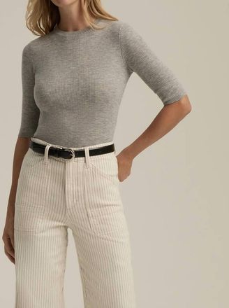 Favorite Daughter Bonnie Top In Light Heather Grey