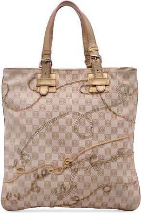 Loewe Pre-owned Loewe Anagram Canvas Embroidered Tote Ladies 60509