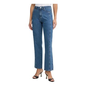 Karl Lagerfeld Dames, Jeans, Blauw, Maat: W26 Katoen