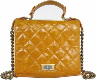Chanel Pre-owned Handbags, female, Yellow, Size: ONE SIZE Pre-owned Leather chanel-bags