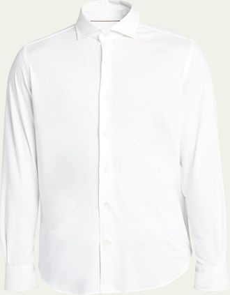 Loro Piana Mens Andrew Jersey Sport Shirt