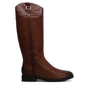Vionic Phillipa Leather Womens Calf Length Boots - Brown - Size:UK 5.5