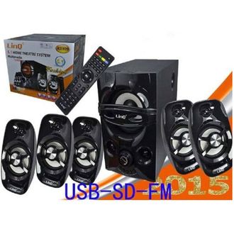 Trade Shop Trade Shop - Kit Casse Acustiche A3309 Sistema Altoparlanti Dolby Surround 5.1 Usb Hd Tv Pc