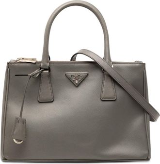 Prada Pre-owned Prada Medium Saffiano Lux Galleria Double Zip Satchel Ladies B3SIM0OBJLMM0JY2