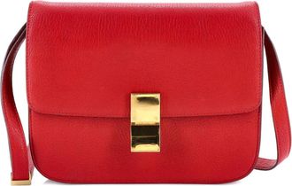 Celine Classic Box Bag Grainy Leather Medium crossbody bag - Rood