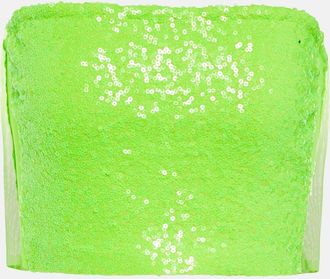 Norma Kamali Sequined tube top