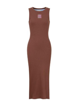 Marni Frame Cotton Ribbed Midi Dress