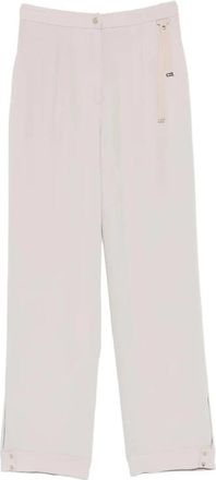 Herno Wijde broek - Dames - Wijde Broeken - Grijs - L - Broeken