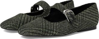 Naturalizer Cosmic Womens Flat Shoes Green Plaid : 5.5 M (B), Leather/Suede/Synthetic
