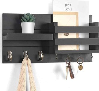 OEM Estante De Pared - Soporte Para Llaves Y Correspondencia - Madera Maciza - Uso Dom&eacute;stico - 1 Unidad
