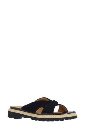 L'Amour Des Pieds Deryn Slide Sandal in Black at Nordstrom, Size 8.5