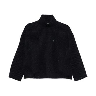 Brunello Cucinelli Dames, Truien, Blauw, Maat: M Kasjmier