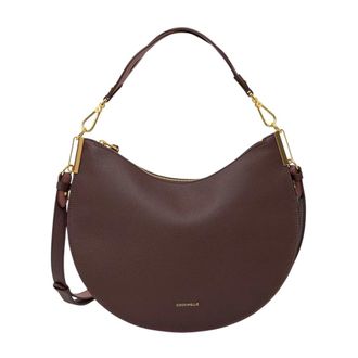 Coccinelle Sunup Schoudertas - Dames - Tassen - Bruin - Maat: ONE Size Leer