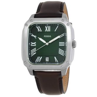 Fossil Crosby Quartz Green Dial Mens Watch FS6150