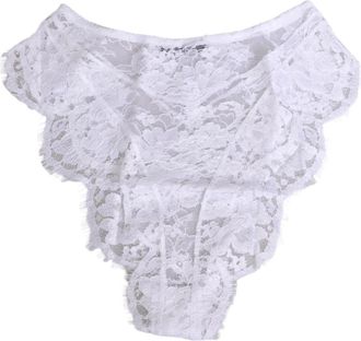 Dolce & Gabbana Lace Briefs - Dames - Onderbroek - Wit - XS - Ondergoed