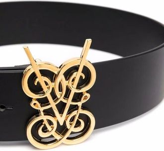 Giambattista Valli Womens Cinturon - Black Leather - One Size