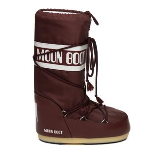 Moon Boot Icon Nylon Boot - Dames - Schoenen - Rood - Maat: 35 EU Nylon