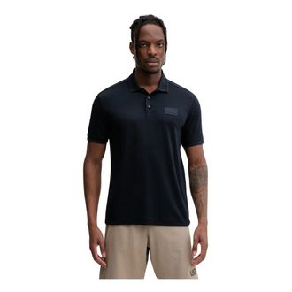 Emporio Armani Poloshirt met korte mouwen - Heren - Polos - Blauw - M - Polyester - Tops