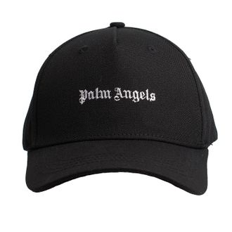 Palm Angels Womens Cap with Embroidered Logo PWLB031F23FAB0021001 - Black - One Size